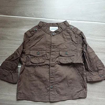 Chemise manches longues Vertbaudet garçon 6 mois